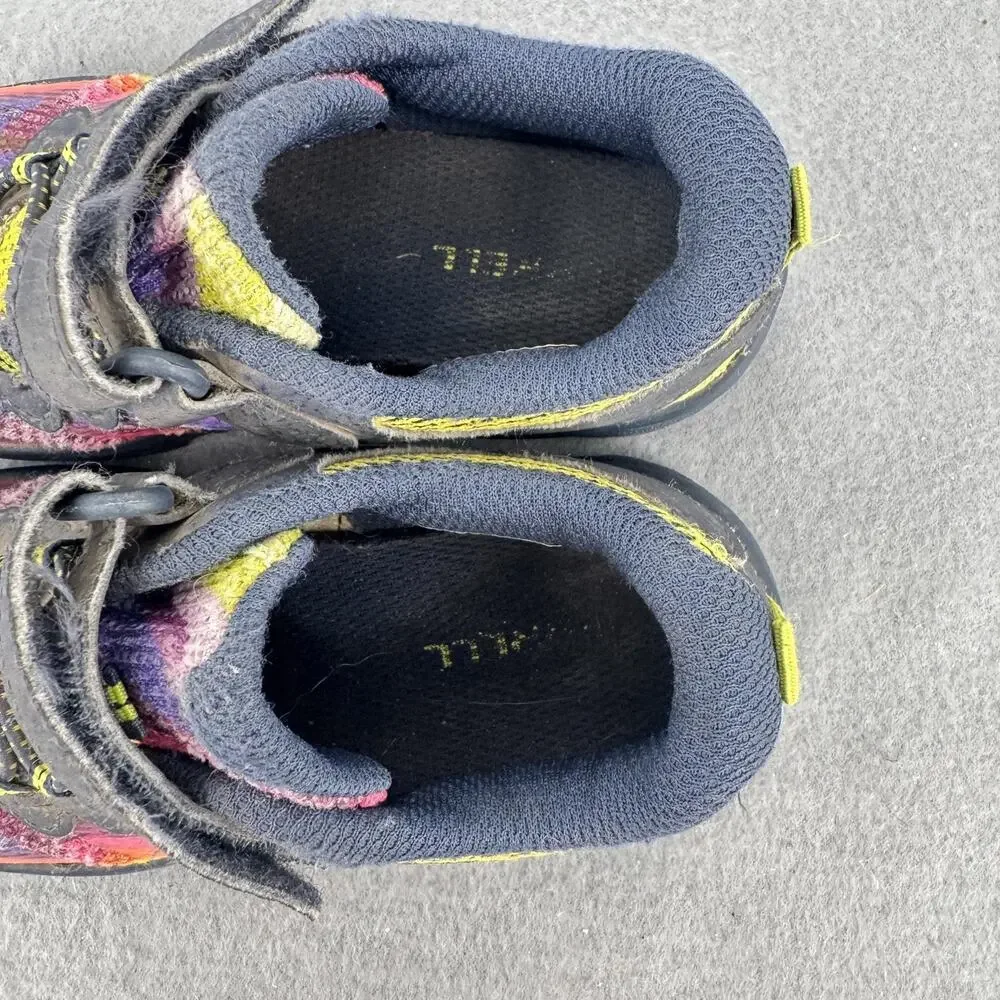 Merrell Kids Bare Steps Rainbow Trail Shoes Hook Loop US 10